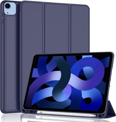 TGK Flip Cover for Apple iPad Air 4th Gen 10.9 inch(Blue, Cases with Holder, Pack of: 1)