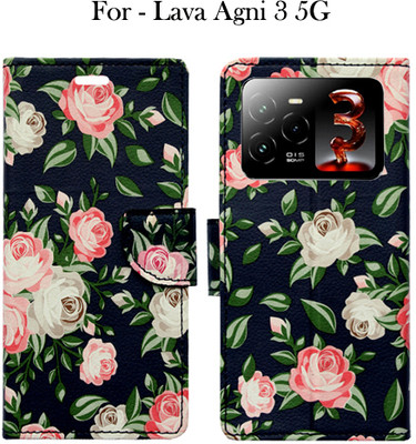 Toklot Flip Cover for Lava Agni 3 5G(Black, Pack of: 1)