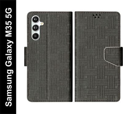 SBMS Flip Cover for Samsung Galaxy M35 5G(Black, Shock Proof, Pack of: 1)