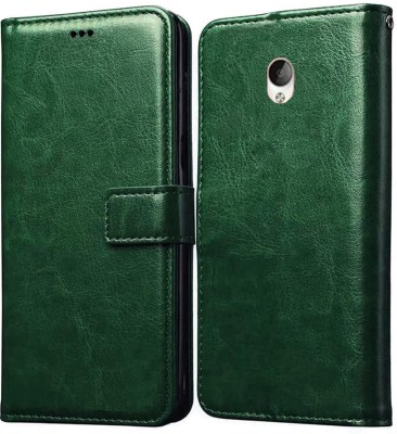 Takshiv Deal Flip Cover for VIVO Y21L(Green, Dual Protection, Pack of: 1)