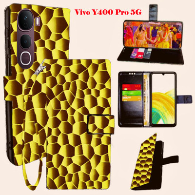 Toklot Flip Cover for Vivo Y400 Pro 5G(Red, Pack of: 1)