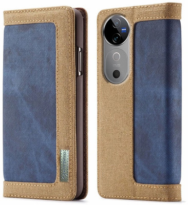 Clickcase Flip Cover for vivo V40 Pro 5G(Blue, Dual Protection)