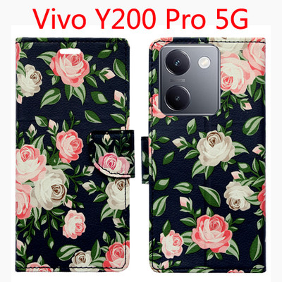 Toklot Flip Cover for Vivo Y200 Pro 5G(Black, Pack of: 1)