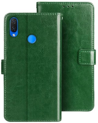 Takshiv Deal Flip Cover for Huawei P20 LITE(Green, Dual Protection, Pack of: 1)