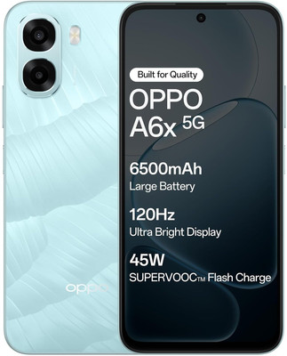 OPPO A6 x 5G (ICE BLUE, 128 GB)(6 GB RAM)