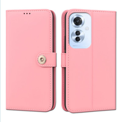Digilett Flip Cover for OPPO F25 Pro 5G(Pink, Dual Protection, Pack of: 1)