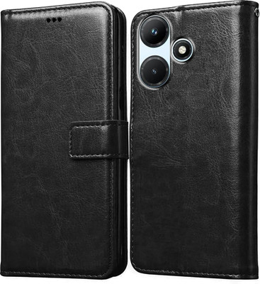 Casotec Flip Cover for Infinix Hot 30i 4G(Black, Pack of: 1)