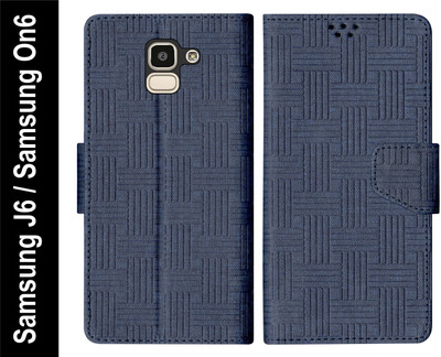 SBMS Flip Cover for Samsung Galaxy On6 / Samsung J6(Blue, Shock Proof, Pack of: 1)