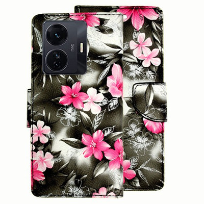 Realgo Flip Cover for iQOO Z6 Pro 5G(Black, Pack of: 1)