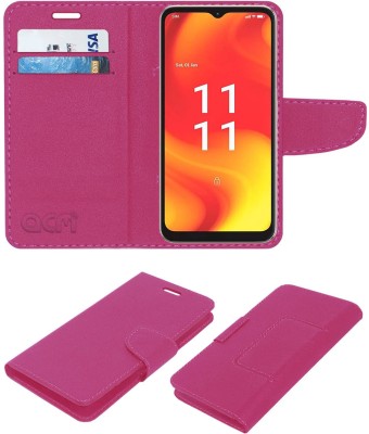 ACM Flip Cover for Lava Blaze Pro(Pink, Cases with Holder, Pack of: 1)