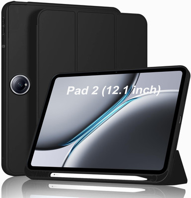 TGK Flip Cover for OnePlus Pad 2 12.1 inch Tablet(Black, Dual Protection, Pack of: 1)