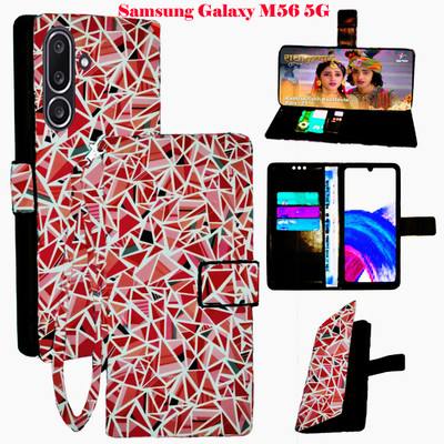 Toklot Flip Cover for Samsung Galaxy M56 5G(Red, Pack of: 1)