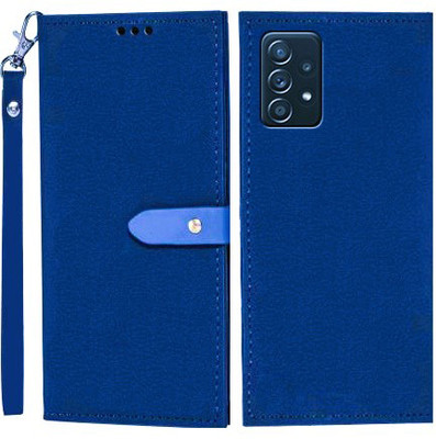 Wynhard Flip Cover for Samsung Galaxy A52, Samsung Galaxy A52s 5G(Blue, Grip Case, Pack of: 1)