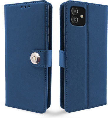 Pikkme Flip Cover for Samsung Galaxy M13 5G(Blue, Cases with Holder, Pack of: 1)