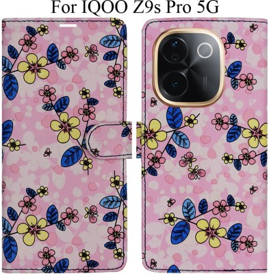 MYSHANZ Flip Cover for IQOO Z9s Pro 5G, Vivo T3 Pro 5G(Pink, Magnetic Case)