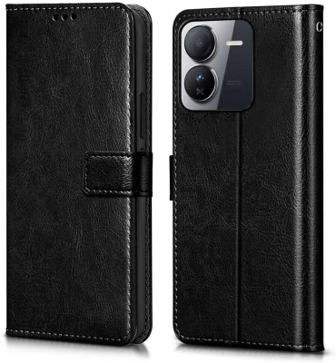 WOW Imagine Flip Cover for iQOO Z9 5G (Flexible | Leather Finish | Card Pockets Wallet & Stand |(Black, Magnetic Case)