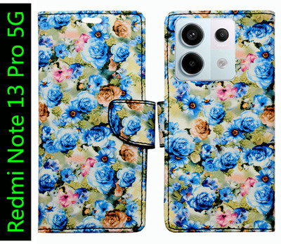 Toklot Flip Cover for Redmi Note 13 Pro 5G(Blue, Pack of: 1)