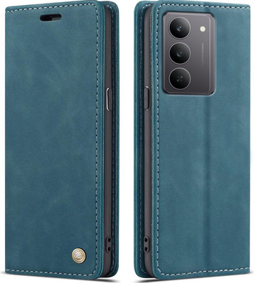 Perkie Flip Cover for realme 14x 5G(Blue, Dual Protection)