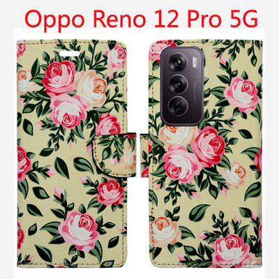 Toklot Flip Cover for Oppo Reno 12 Pro 5G(Yellow, Pack of: 1)