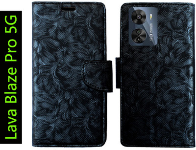 Toklot Flip Cover for Lava Blaze Pro 5G(Black, Pack of: 1)