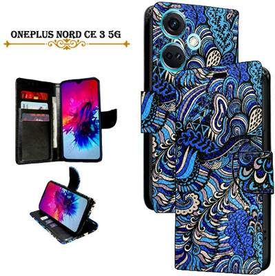 Cutemart Flip Cover for OnePlus Nord CE 3 5G(Blue, Pack of: 1)