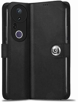 Wearit Flip Cover for vivo T4 Ultra 5G(Black, Dual Protection, Pack of: 1)