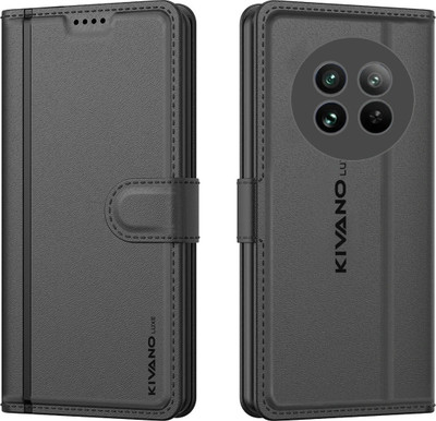 KIVANO LUXE Flip Cover for Poco M7 5G / Redmi 14C 5G / Redmi A4 5G / Poco C75 5G(Black, Magnetic Case, Pack of: 1)