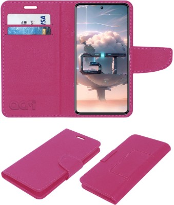 ACM Flip Cover for Infinix Gt10 Pro(Pink, Cases with Holder, Pack of: 1)