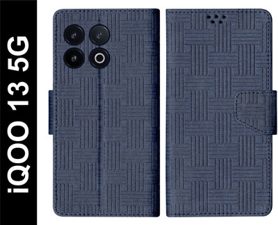 SBMS Flip Cover for iQOO 13 5G Back Cover Case with Magnatic Closure(Blue, Shock Proof, Pack of: 1)