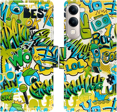AD Enterprises Flip Cover for Vivo T4 Lite 5G/ Vivo Y19E 4G/ iQ-Z10 Lite(Green, Magnetic Case, Pack of: 1)