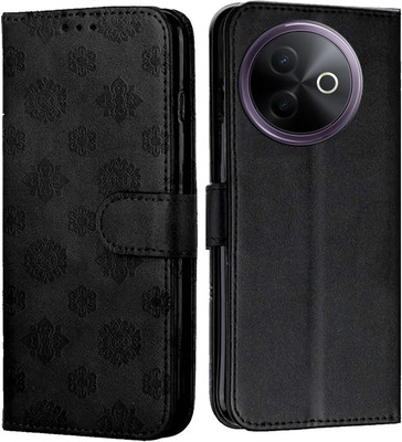 Forego Flip Cover for Vivo Y39 5G(Black, Dual Protection, Pack of: 1)