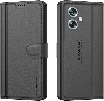 KIVANO LUXE Flip Cover for Oppo A79 5G(Black, Magnetic Case, Pack of: 1)