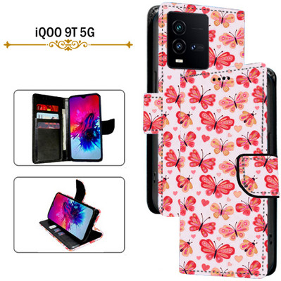 PARGO Flip Cover for iQOO 9T 5G(Red, Pack of: 1)