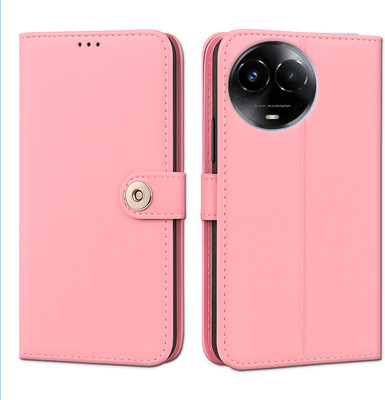 Unirock Flip Cover for realme narzo 60X 5G(Pink, Dual Protection, Pack of: 1)