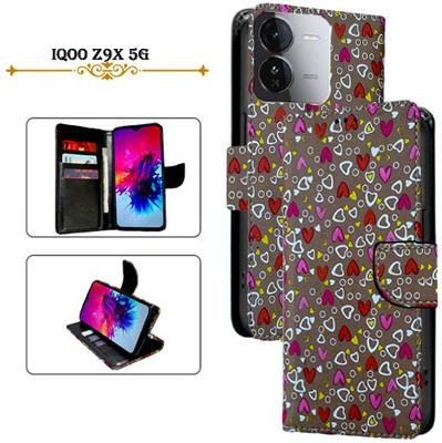 Cutemart Flip Cover for iQOO Z9X 5G(Brown, Pack of: 1)