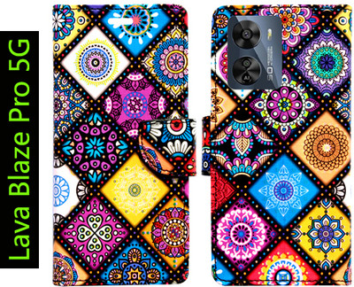 Toklot Flip Cover for Lava Blaze Pro 5G(Purple, Pack of: 1)