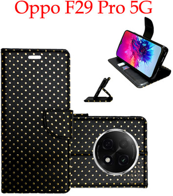 Mxkart Flip Cover for Oppo F29 Pro 5G(Black, Pack of: 1)