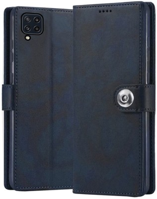 ComboArt Flip Cover for Samsung Galaxy M32 F22 A22(Blue, Camera Bump Protector, Pack of: 1)