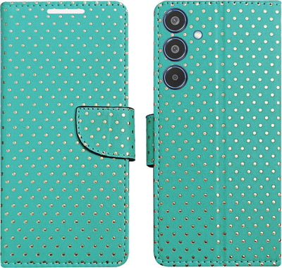 AD Enterprises Flip Cover for Samsung M35 5G(Green, Magnetic Case, Pack of: 1)