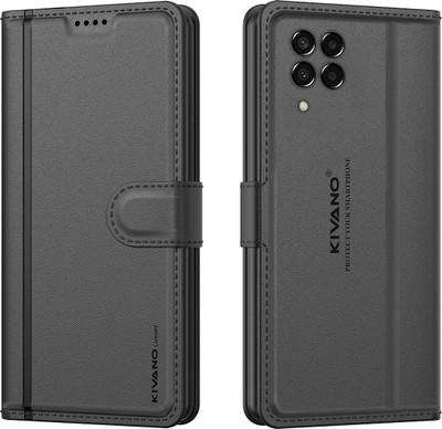 KIVANO LUXE Flip Cover for Samsung Galaxy M33 5G(Black, Magnetic Case, Pack of: 1)