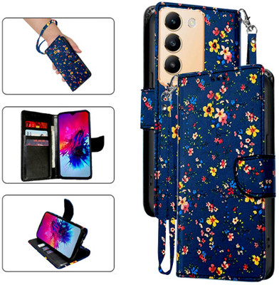 SALGO Flip Cover for Vivo T3 5G(Blue, Pack of: 1)