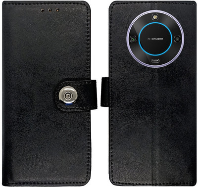 AD Enterprises Flip Cover for Lava Blaze 2 5G(Black, Magnetic Case, Pack of: 1)