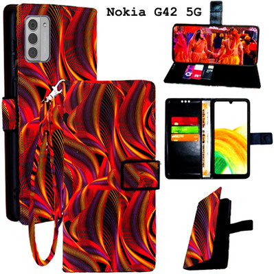 Mxkart Flip Cover for Nokia G42 5G(Red, Pack of: 1)