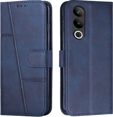 YoZoo Flip Cover for OnePlus Nord CE 4 5G | Vegan PU Leather |Foldable Stand & Pocket(Blue, Dual Protection, Pack of: 1)