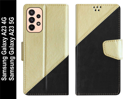 SBMS Flip Cover for Samsung Galaxy A23 5G / Samsung A23 4G Back Cover Case(Black, Shock Proof, Pack of: 1)