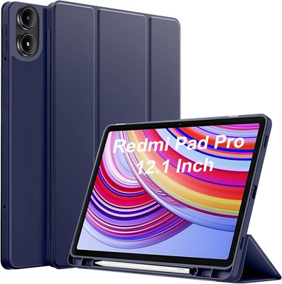 ALMOC Flip Cover for Redmi Pad Pro 12.1 inches(Blue, Shock Proof, Pack of: 1)