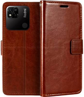 COST TO COST Flip Cover for Mi Redmi 10 power Brown Flip Cover, Redmi 10 power 220233L2C, 220233L2G, 220233L2I(Brown, Black, Dual Protection, Pack of: 1)