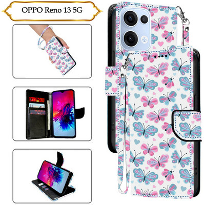 PARGO Flip Cover for OPPO Reno 13 5G(White, Pack of: 1)
