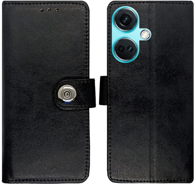 AD Enterprises Flip Cover for OnePlus Nord Ce3 5G(Black, Magnetic Case, Pack of: 1)