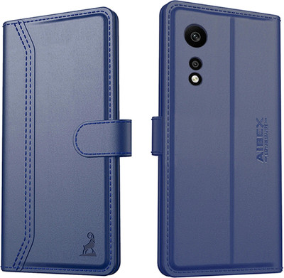 AIBEX Flip Cover for Oppo A78 4G| Premium Leather Finish | Magnetic Closure | Kickstand Feature | Shockproof(Blue, Magnetic Case, Pack of: 1)